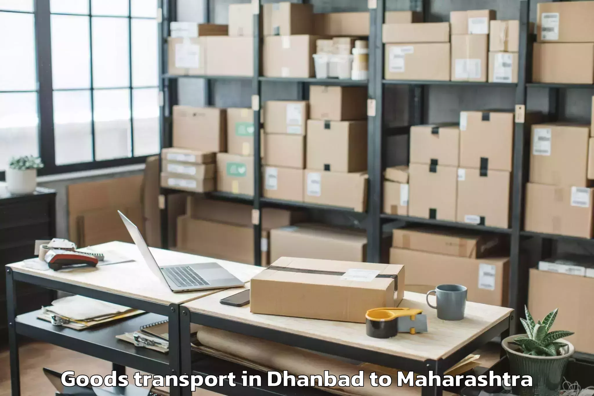 Expert Dhanbad to Gevrai Goods Transport